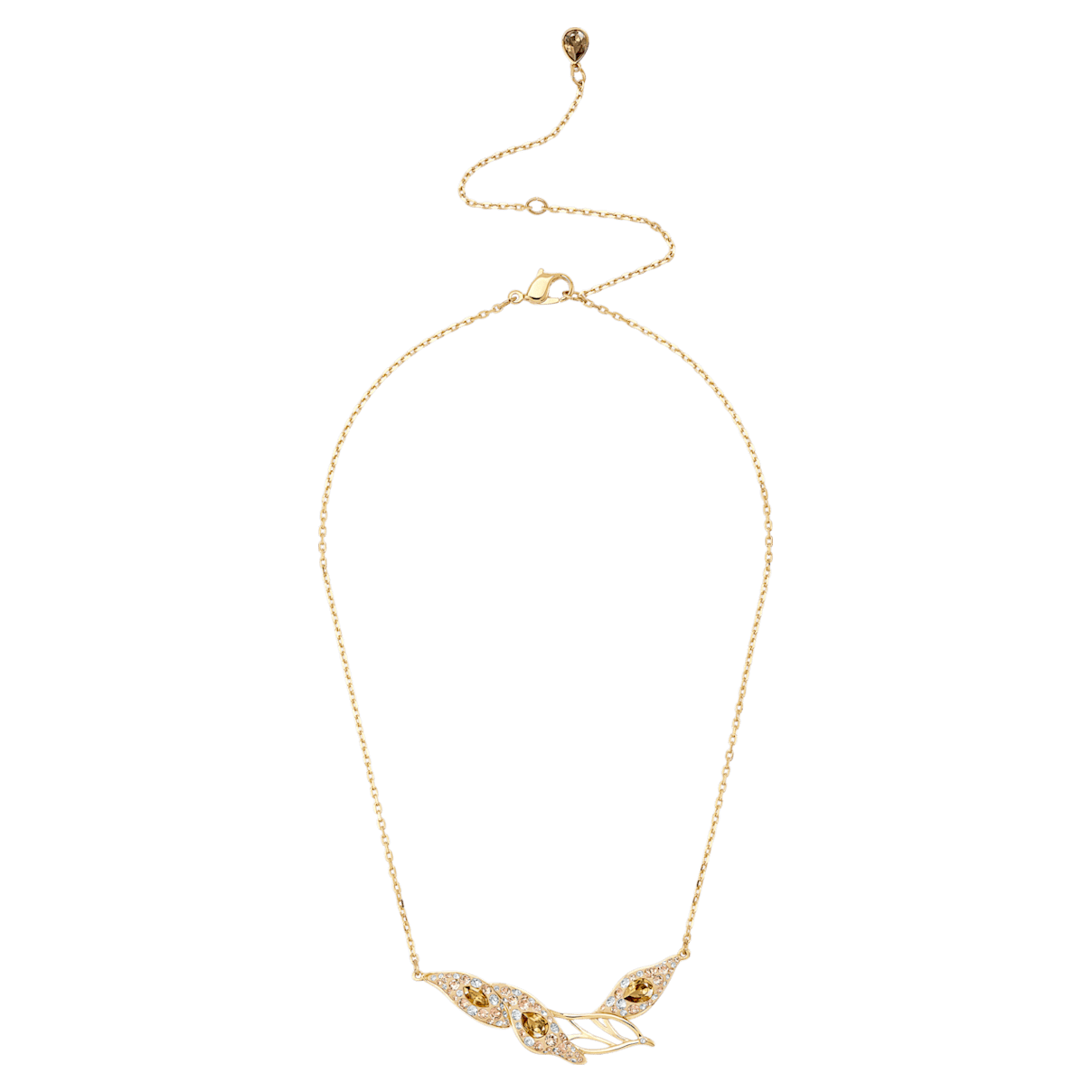 

Swarovski Naszyjnik Graceful Bloom, brązowy, w odcieniu złota