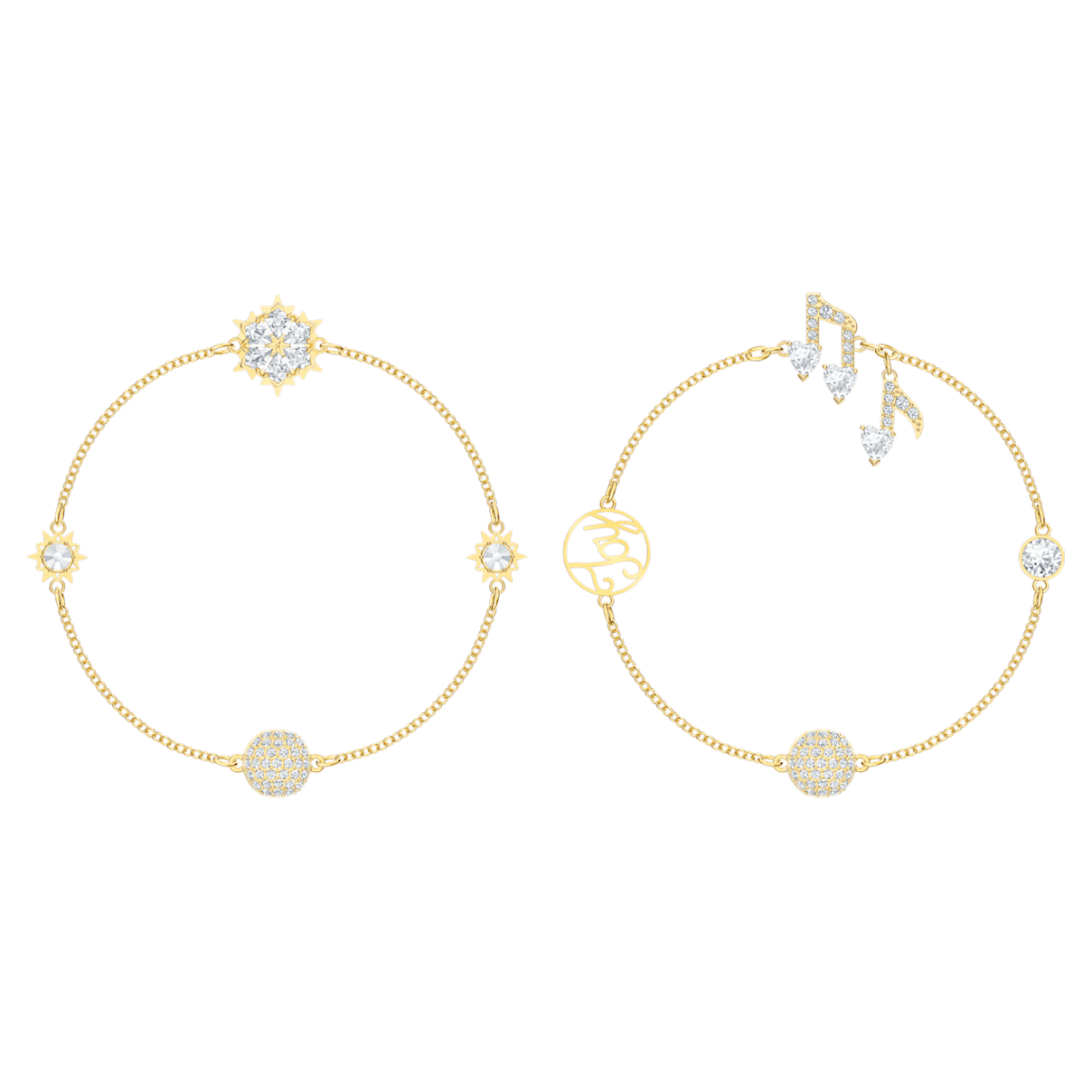 

Swarovski Remix Collection, Biały, Powłoka w odcieniu złota