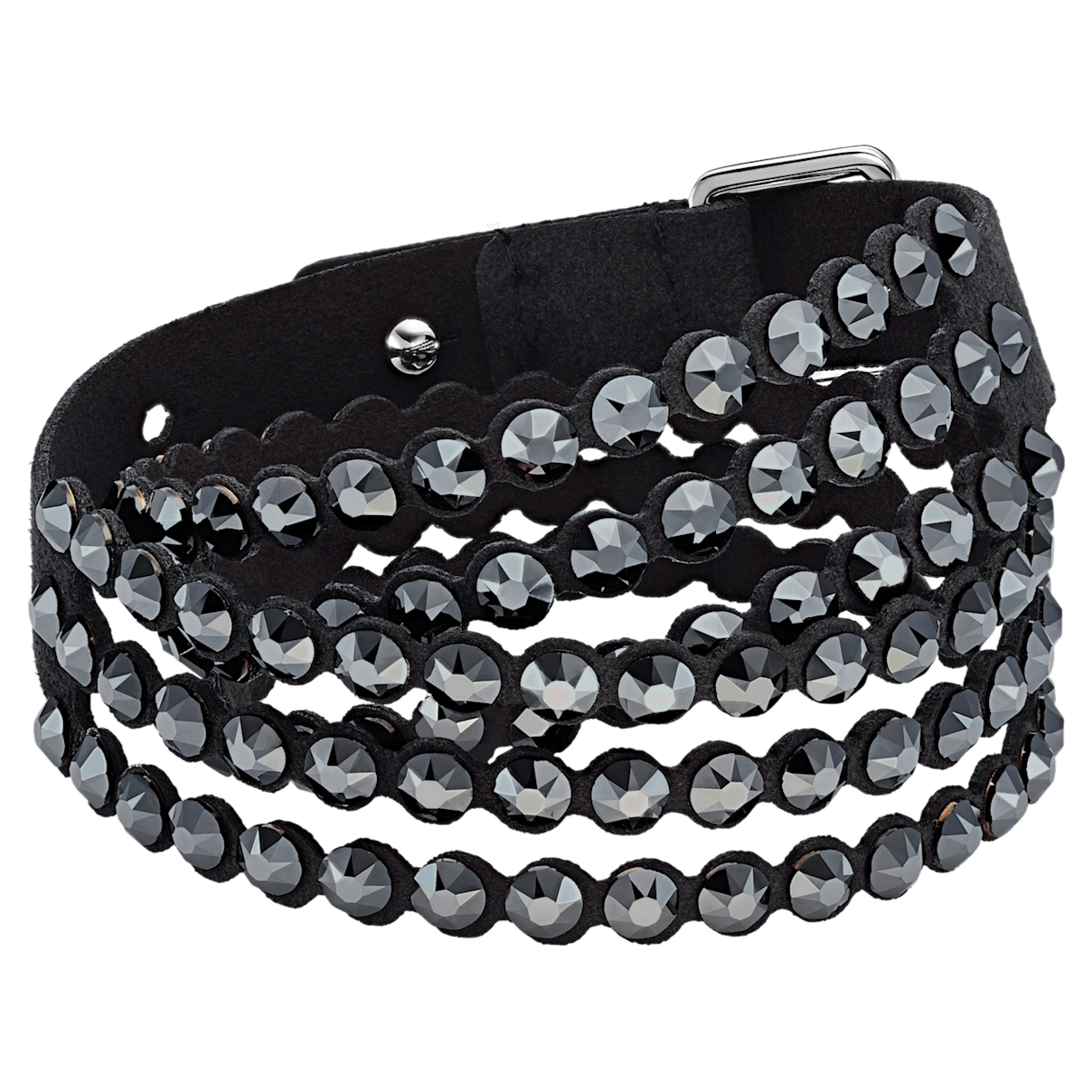 

Swarovski Power Collection bracelet, Black, Rhodium plated