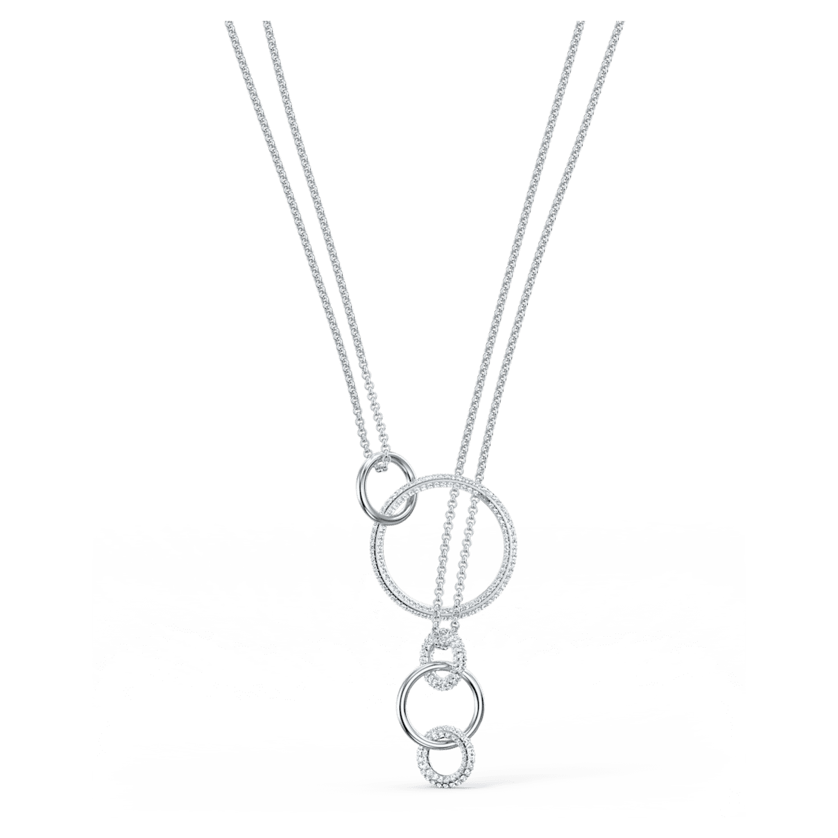 

Swarovski Stone ネックレス, ホワイト, ロジウム・プレーティング