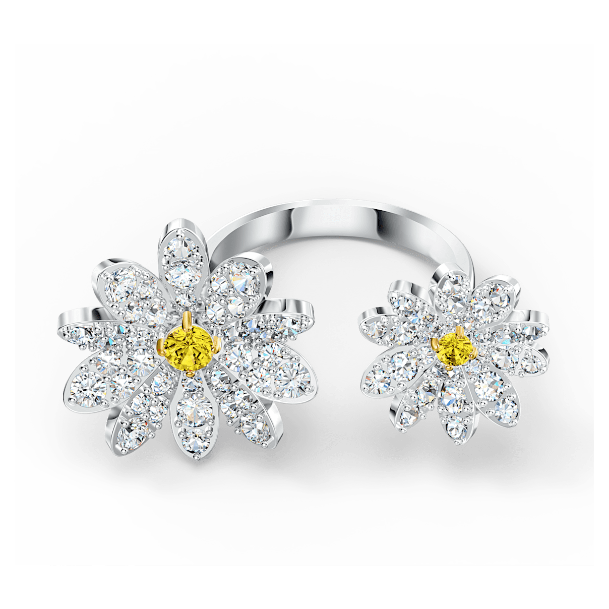 

Swarovski Eternal Flower open ring, Flower, Yellow, Mixed metal finish