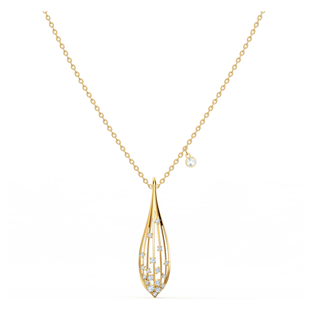 

Swarovski Stunning pendant, White, Gold-tone plated