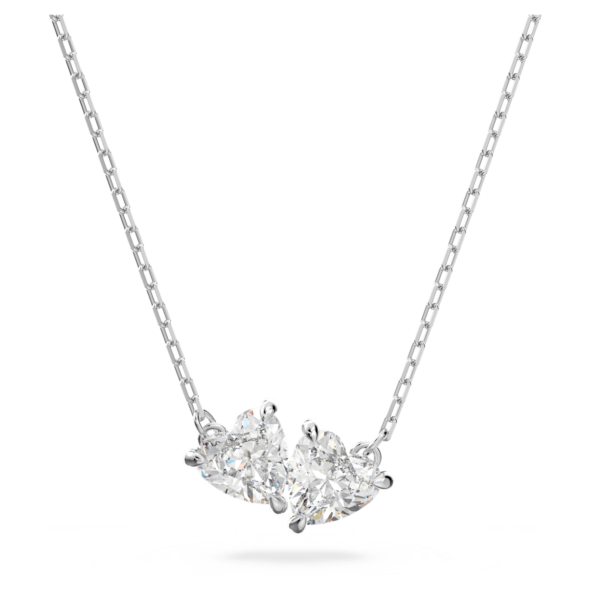

Swarovski Attract Soul 项链, 心形, 白色, 镀铑