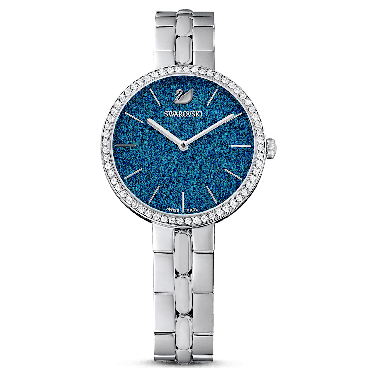 

Swarovski Cosmopolitan 腕表, 瑞士制造, 金属手链, 蓝色, 不锈钢