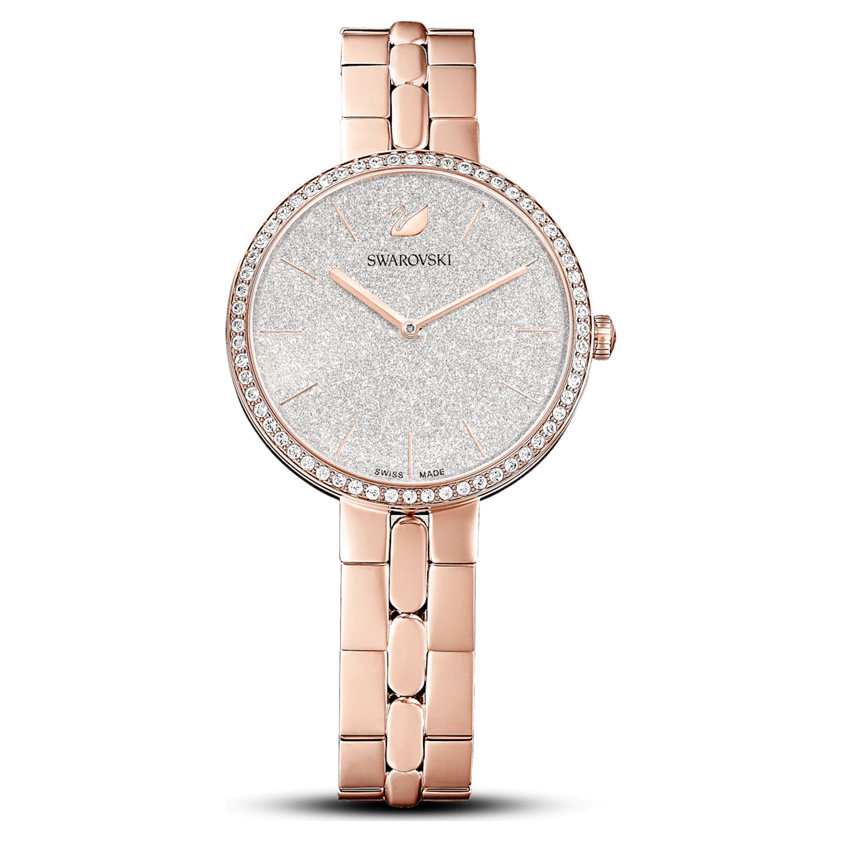 

Swarovski Cosmopolitan 腕表, 瑞士制造, 金属手链, 玫瑰金色调, 玫瑰金色调润饰