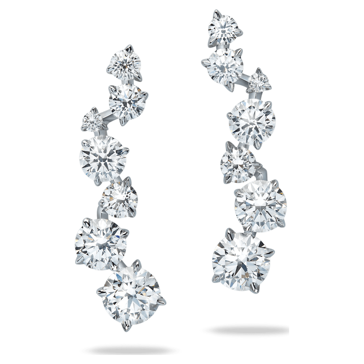 

Swarovski Intimate ear cuffs, Diamond TCW 1.10 carat, 18K white gold
