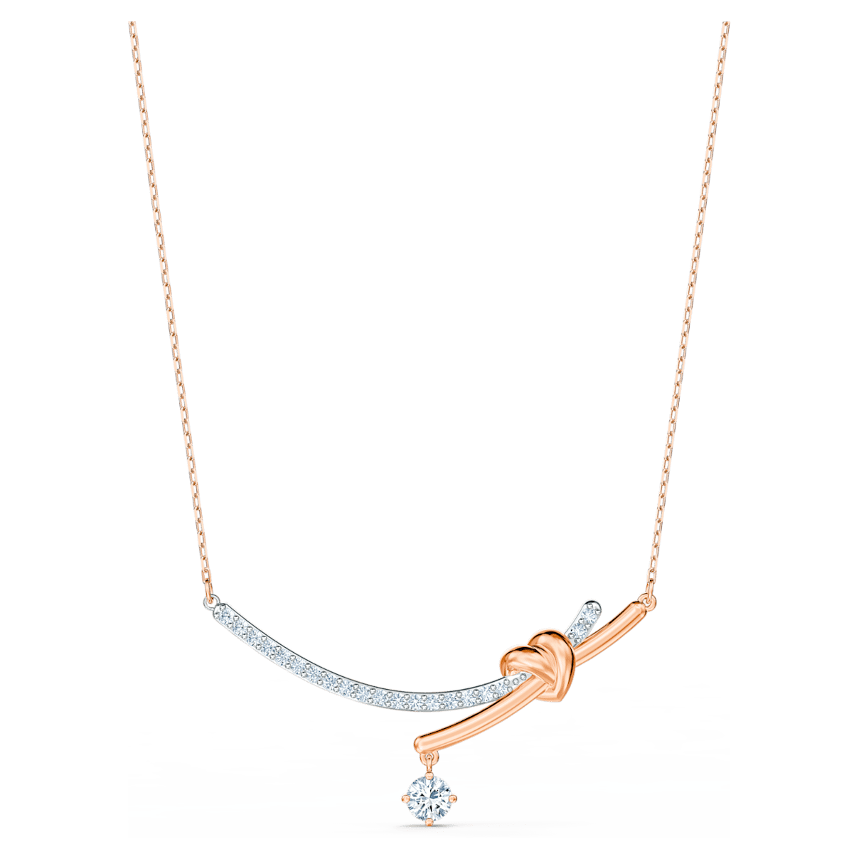

Swarovski Lifelong Heart necklace, Heart, White, Mixed metal finish