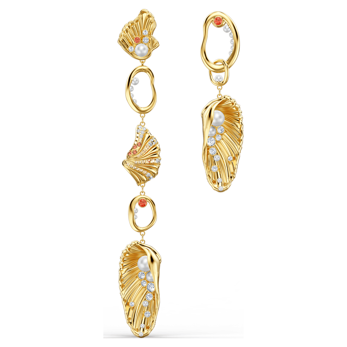 

Swarovski Kolczyki Shell Angel, Muszla, Różnokolorowy, Powłoka w odcieniu złota