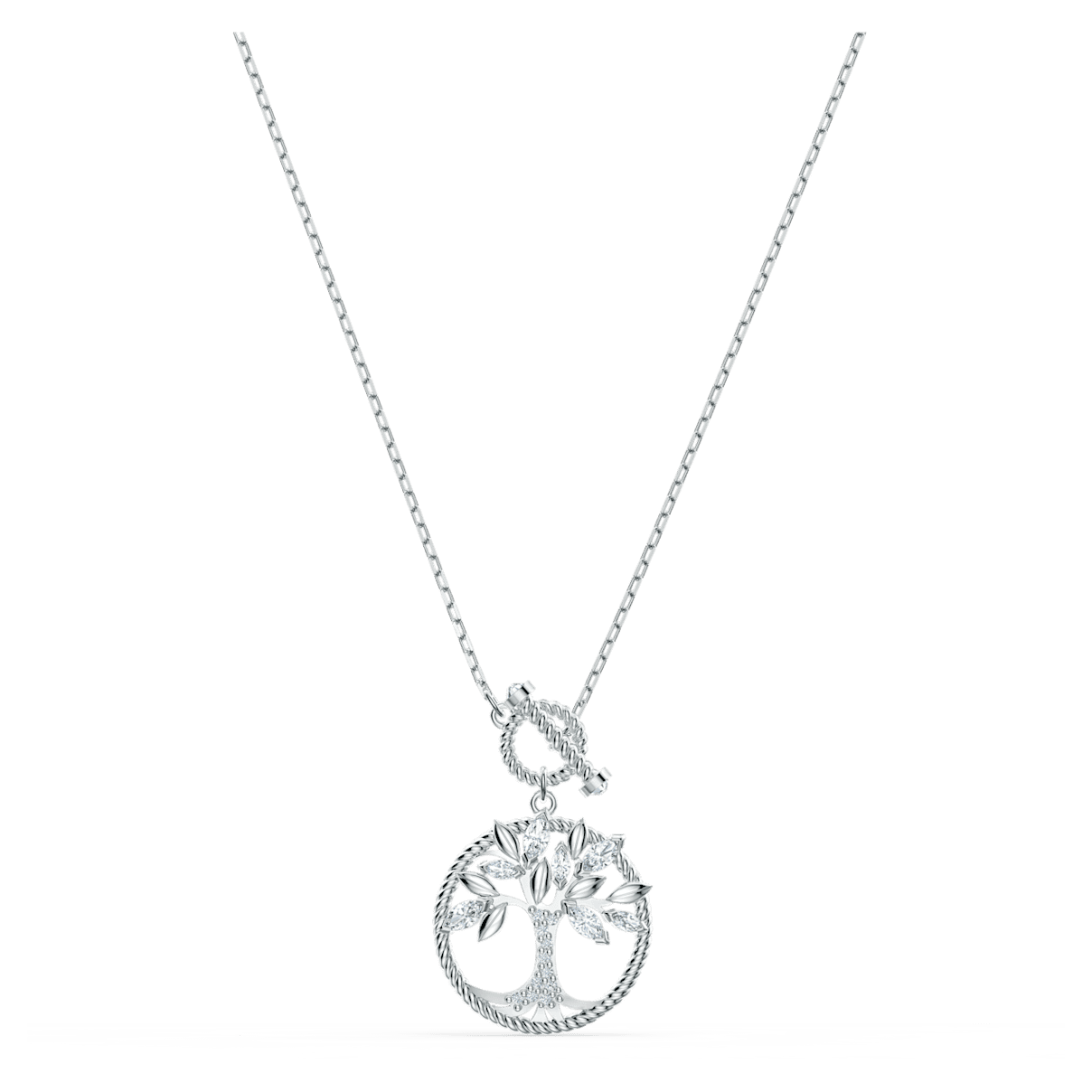 

Swarovski Symbolic ネックレス, 生命の樹, ホワイト, ロジウム・プレーティング