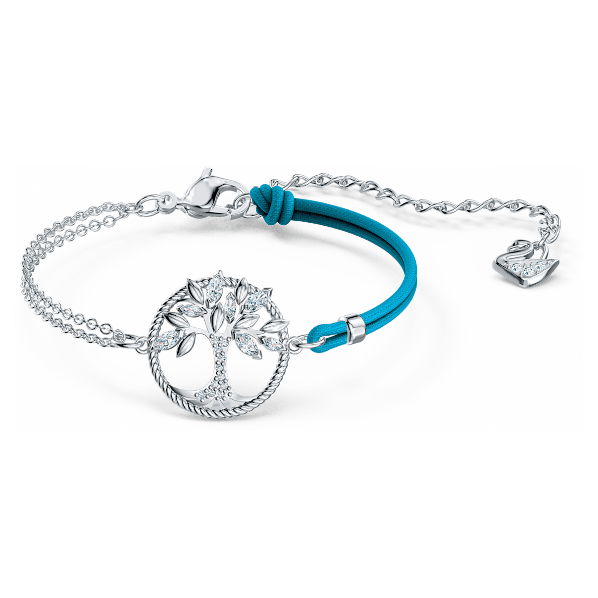 

Swarovski Symbolic ブレスレット, 生命の樹, 中, ブルー, ロジウム・プレーティング