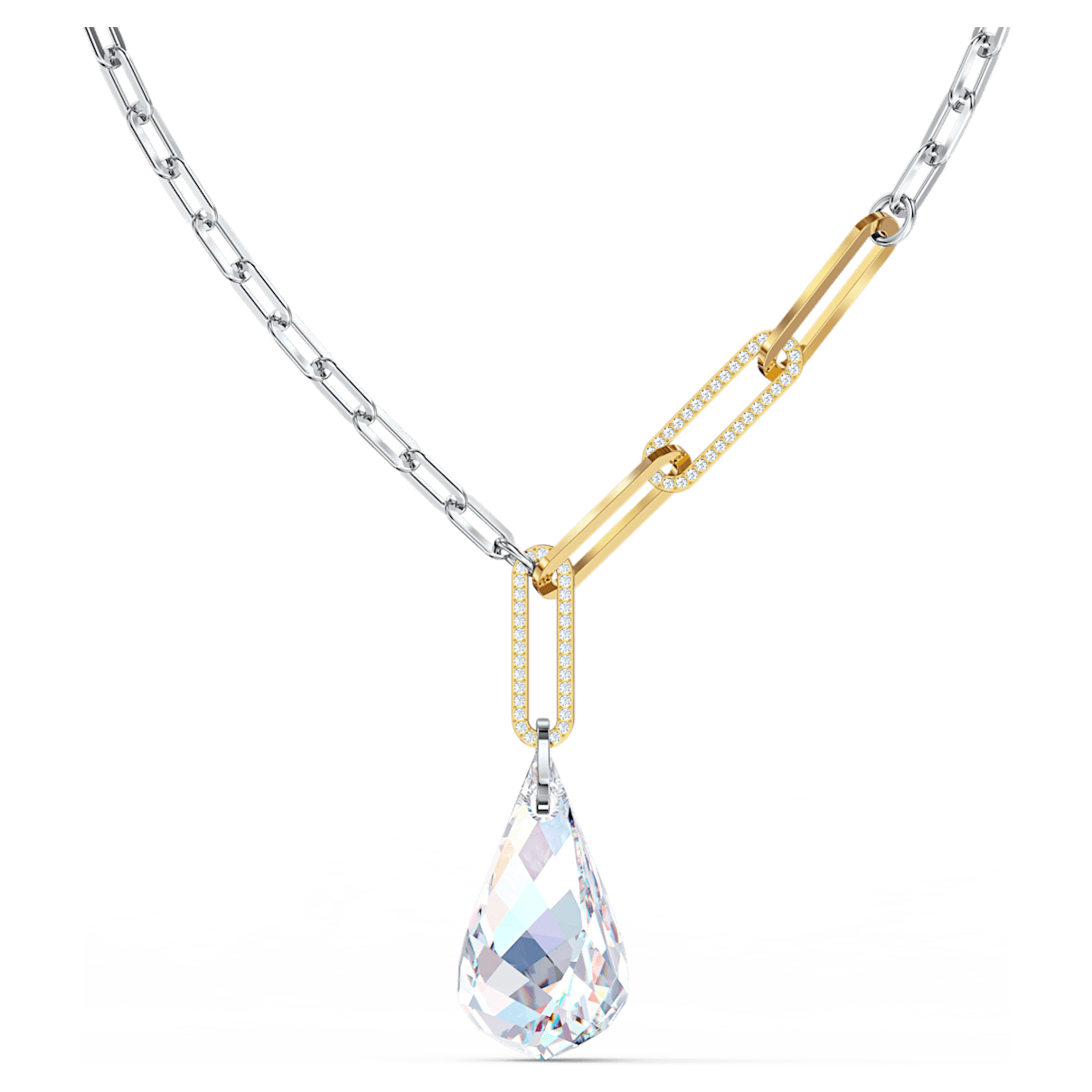 

Swarovski So Cool pendant, White, Mixed metal finish