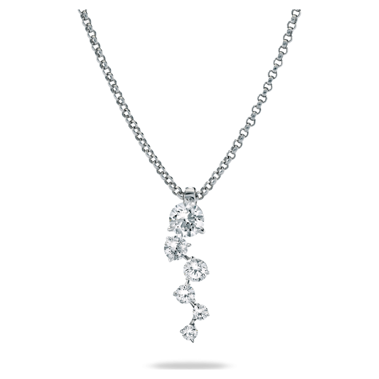 

Swarovski Intimate pendant, Diamond TCW 0.59 carat, 18K white gold
