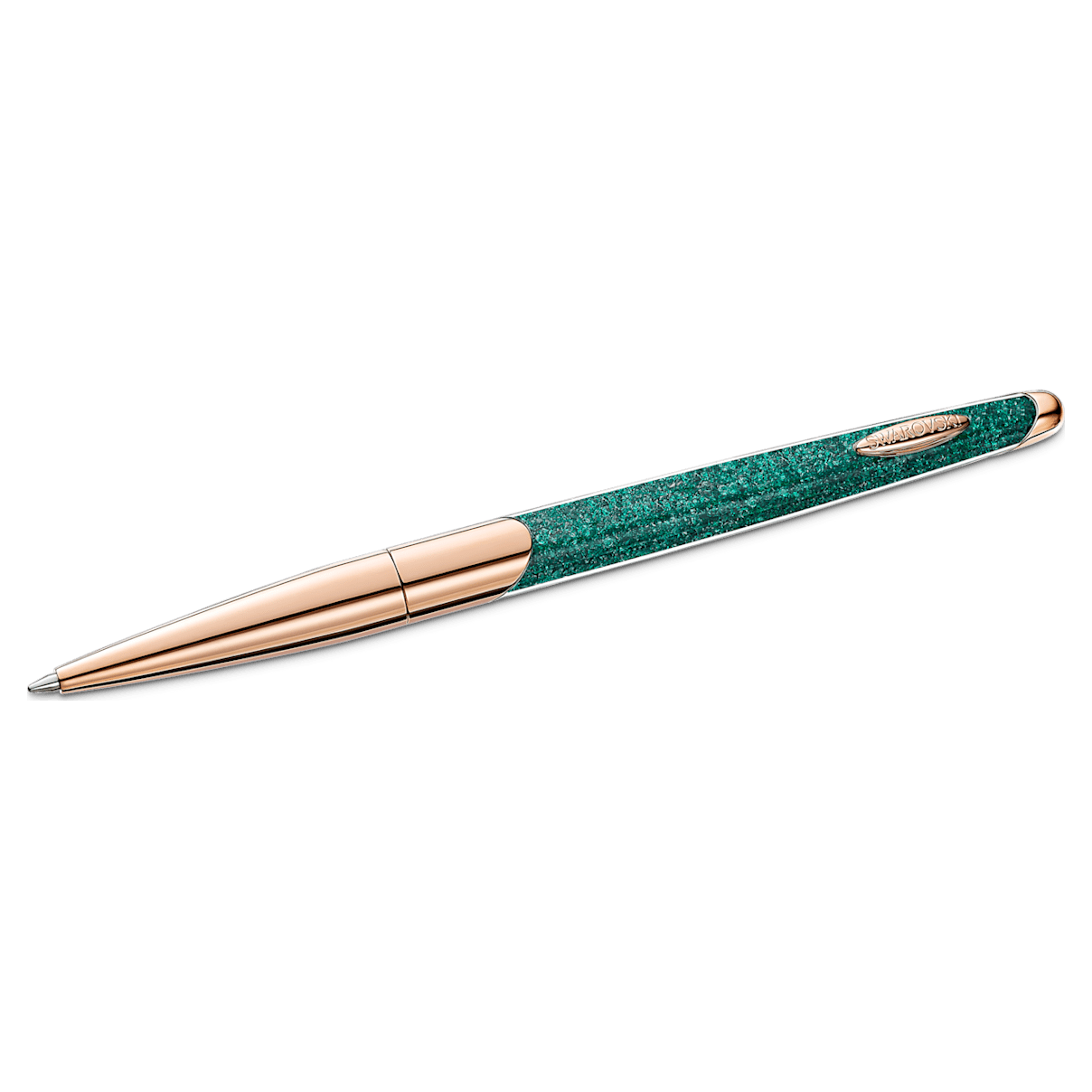 

Swarovski Crystalline Nova ballpoint pen, Green, Rose gold-tone plated
