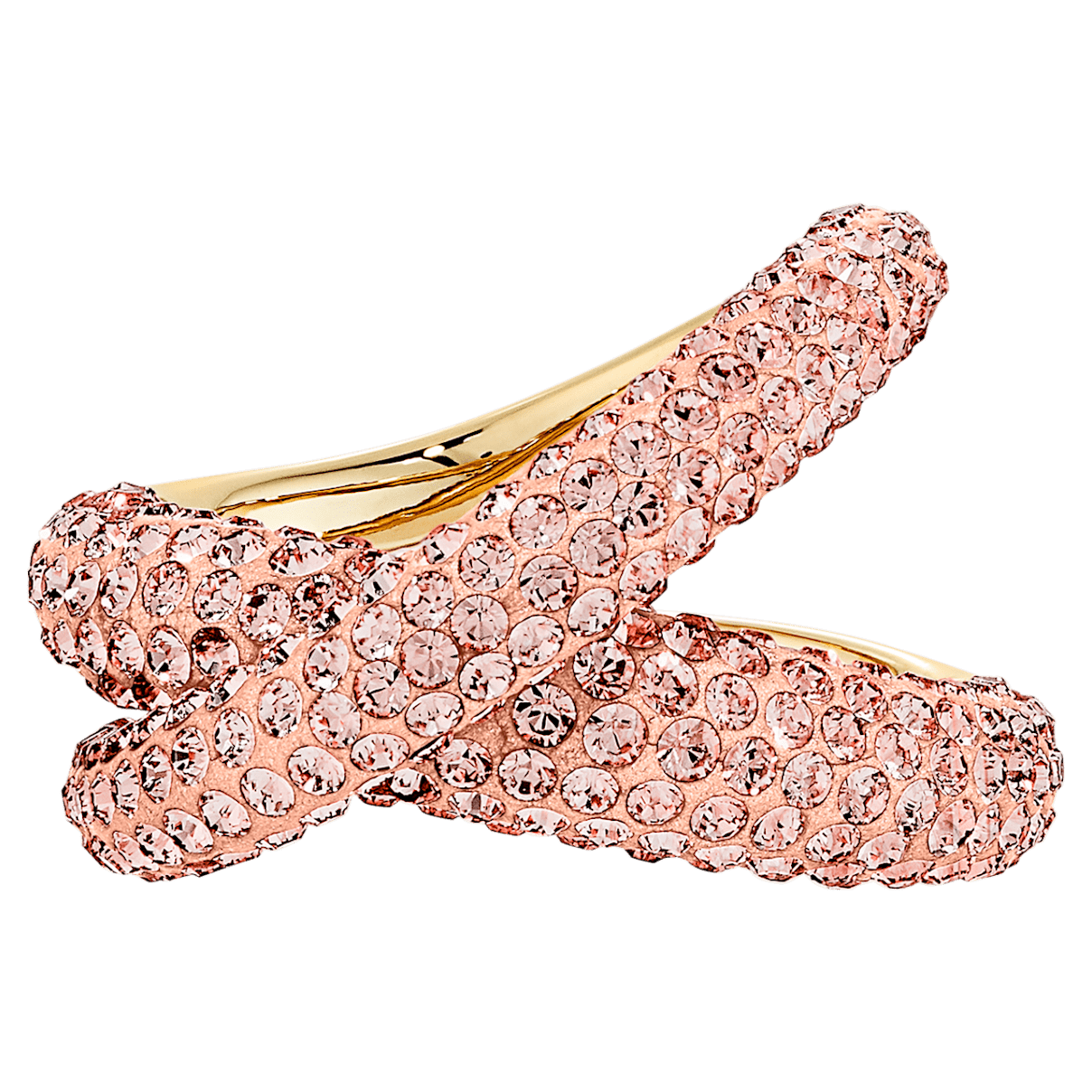 

Swarovski Tigris ring, Pink, Gold-tone plated