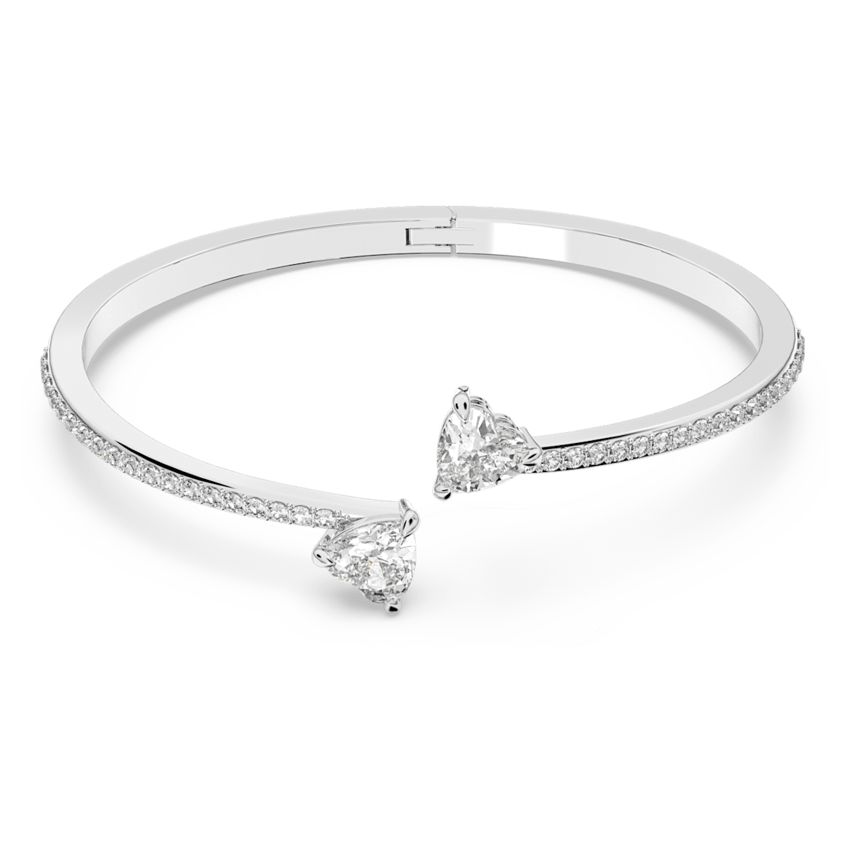 

Swarovski Attract Soul 手镯, 心形, 白色, 镀铑