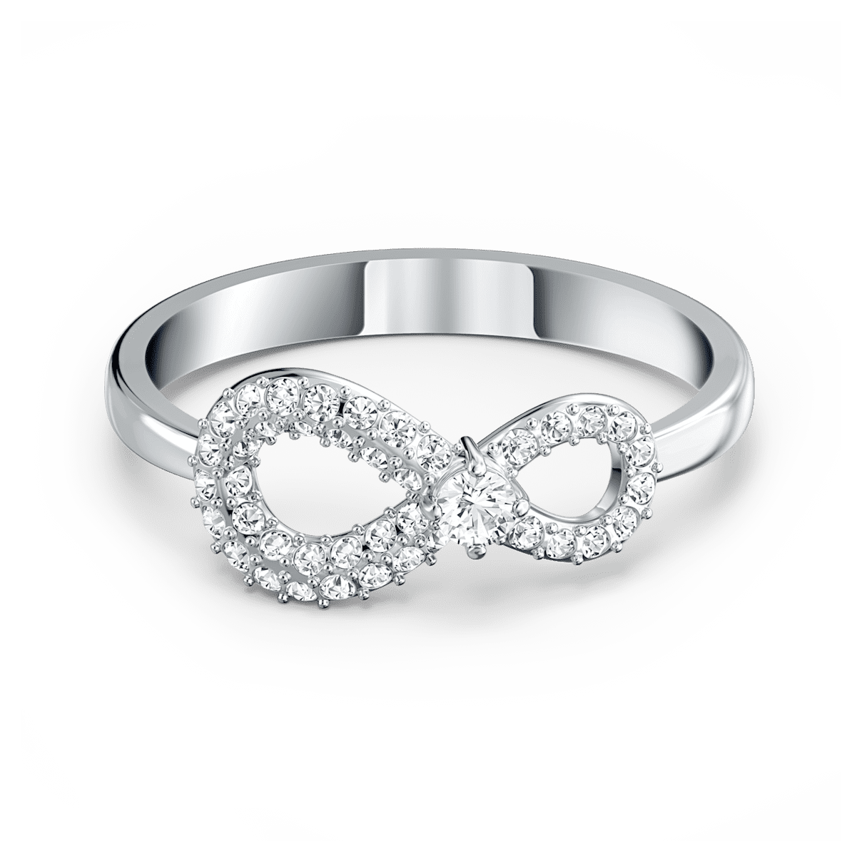 

Swarovski Infinity 戒指, Infinity, 白色, 镀铑
