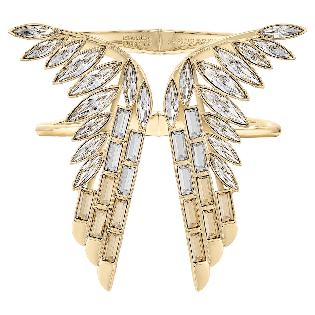 

Swarovski Wonder Woman cuff, Gold tone, Gold-tone plated