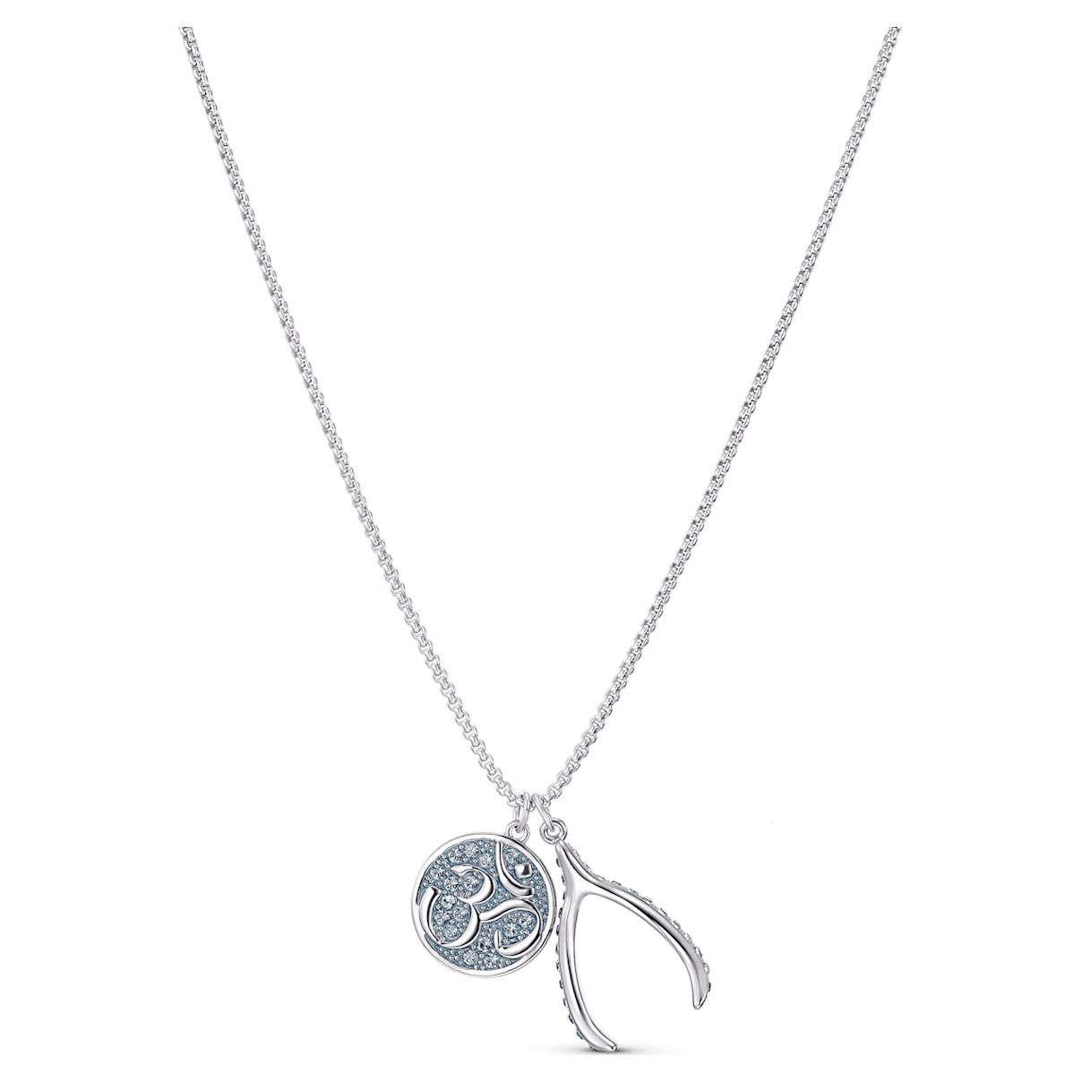 

Swarovski Wisiorek Sand, niebieski, powlekany rodem