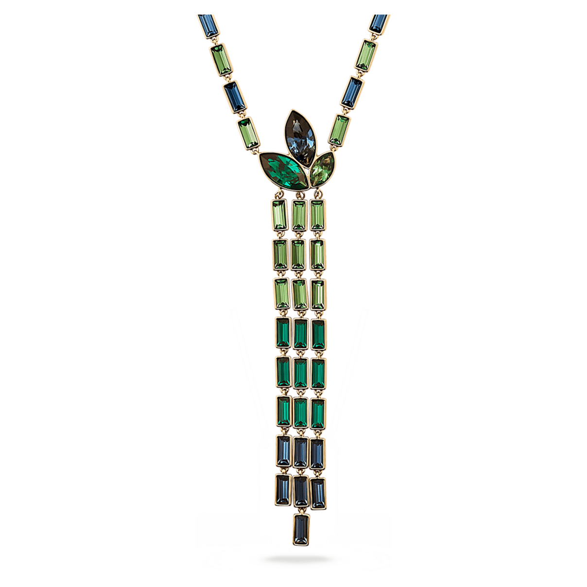

Swarovski Beautiful Earth by Susan Rockefeller Y necklace, Bamboo, Multicoloured, Gold-tone plated