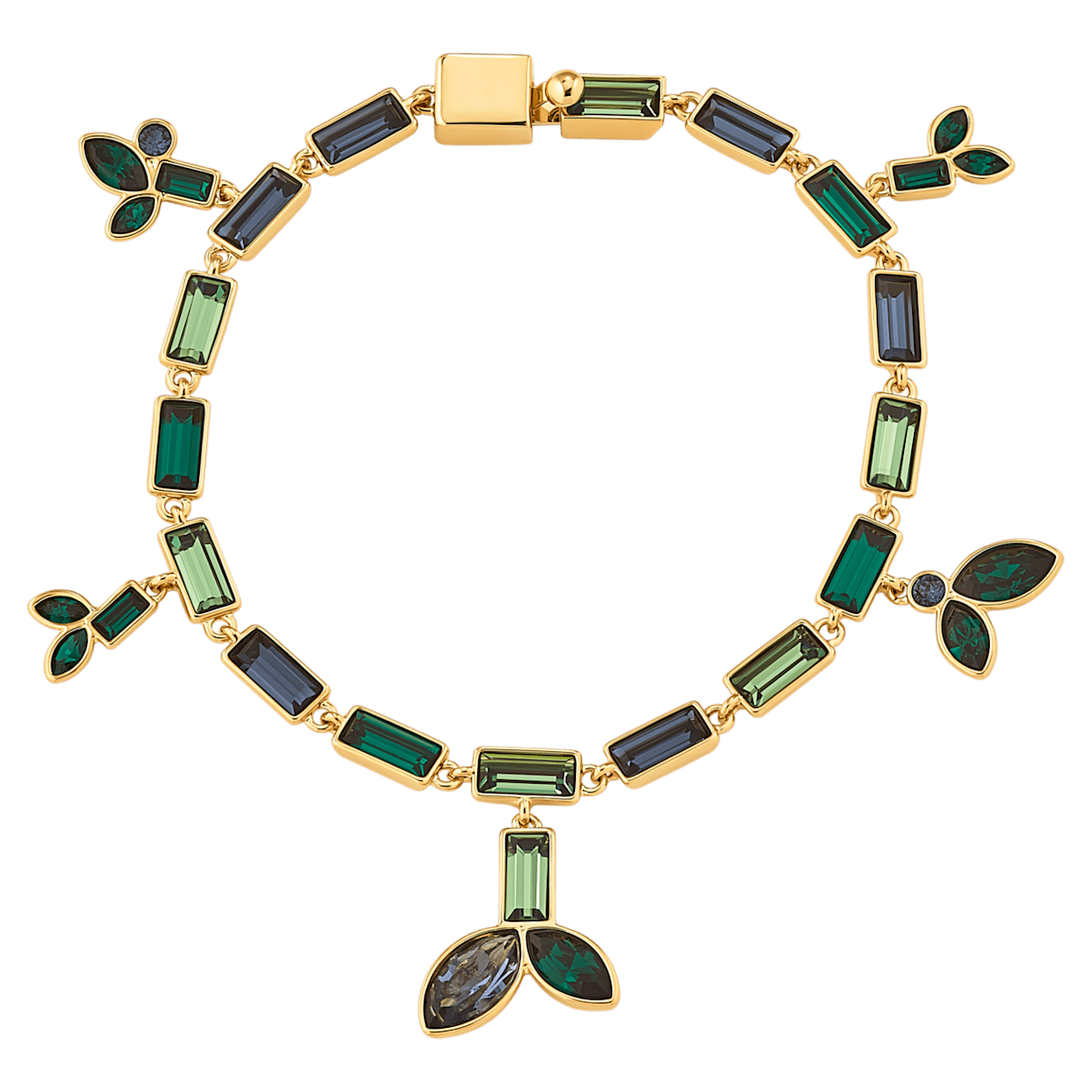 

Swarovski Beautiful Earth by Susan Rockefeller ブレスレット, ミックスカット, バンブー, マルチカラー, ゴールドトーン・プレーティング