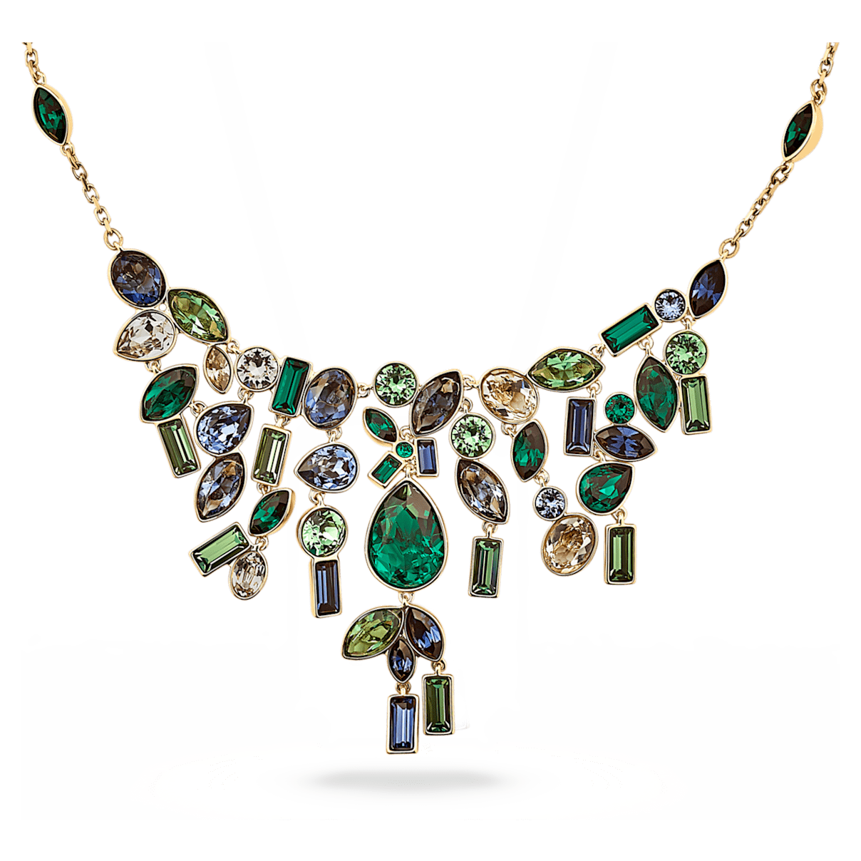 

Swarovski Beautiful Earth by Susan Rockefeller 围兜形项链, 竹, 漸層色, 鍍金色色調