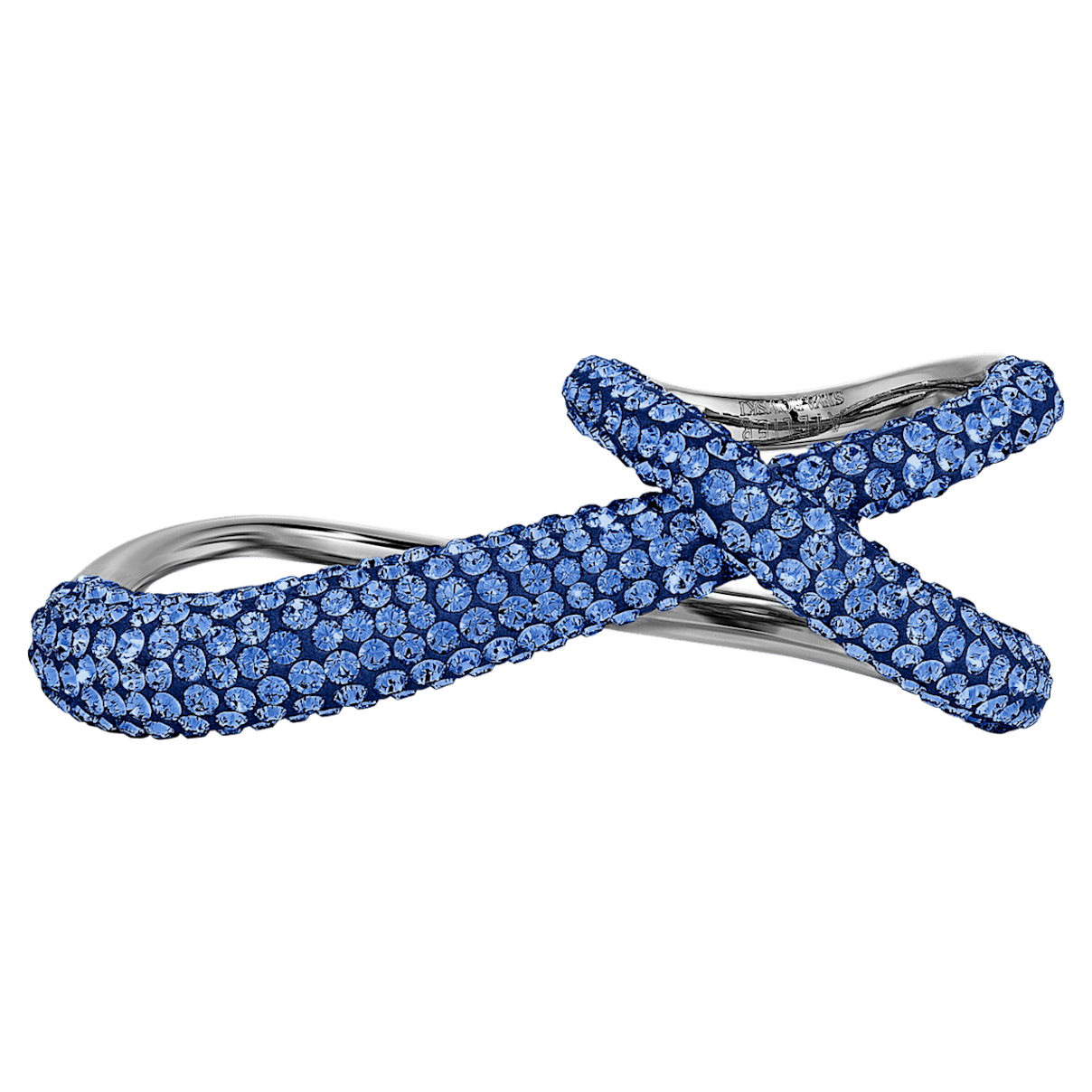 Swarovski Tigris 双环戒指, 镀钌