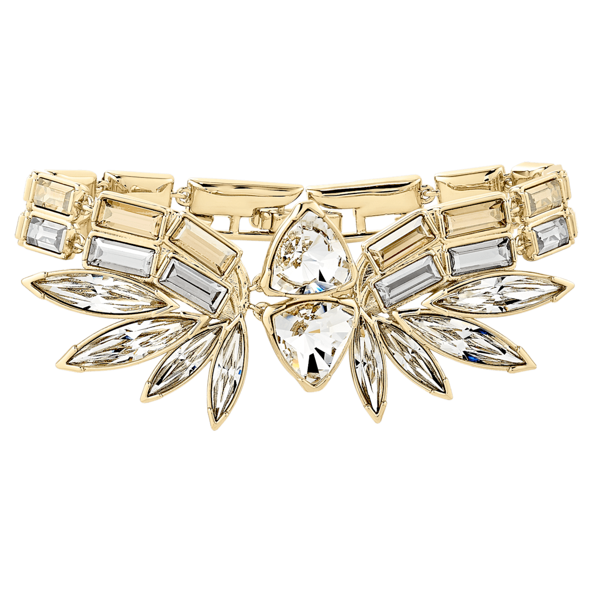 

Swarovski Wonder Woman bangle, Gold tone, Gold-tone plated