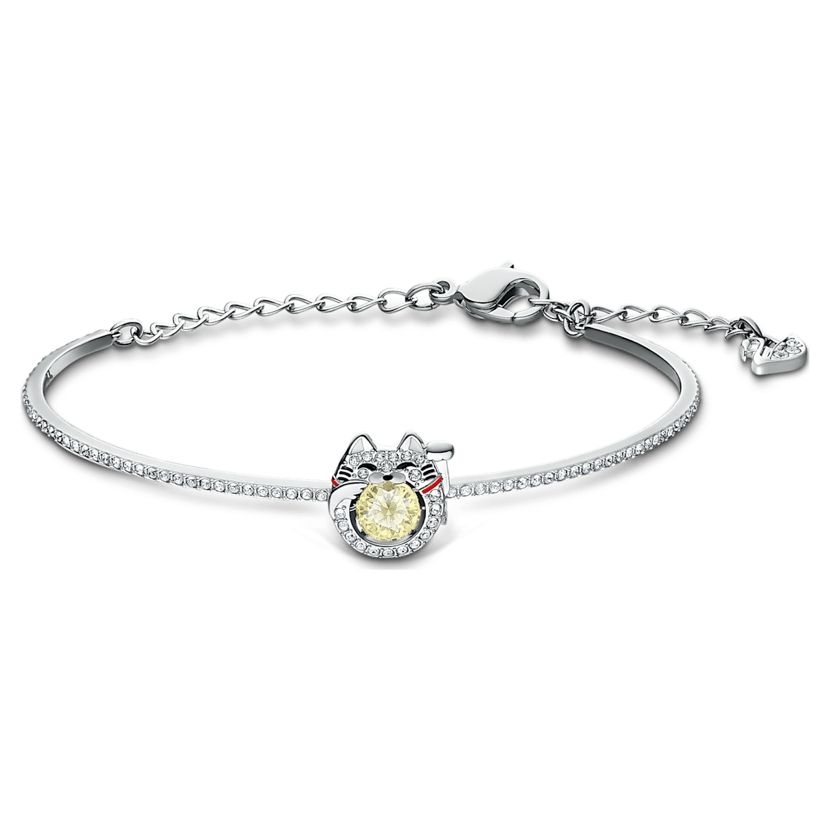 

Swarovski Bransoletka Sparkling Dance Cat, lekka, wielokolorowa, powlekana rodem