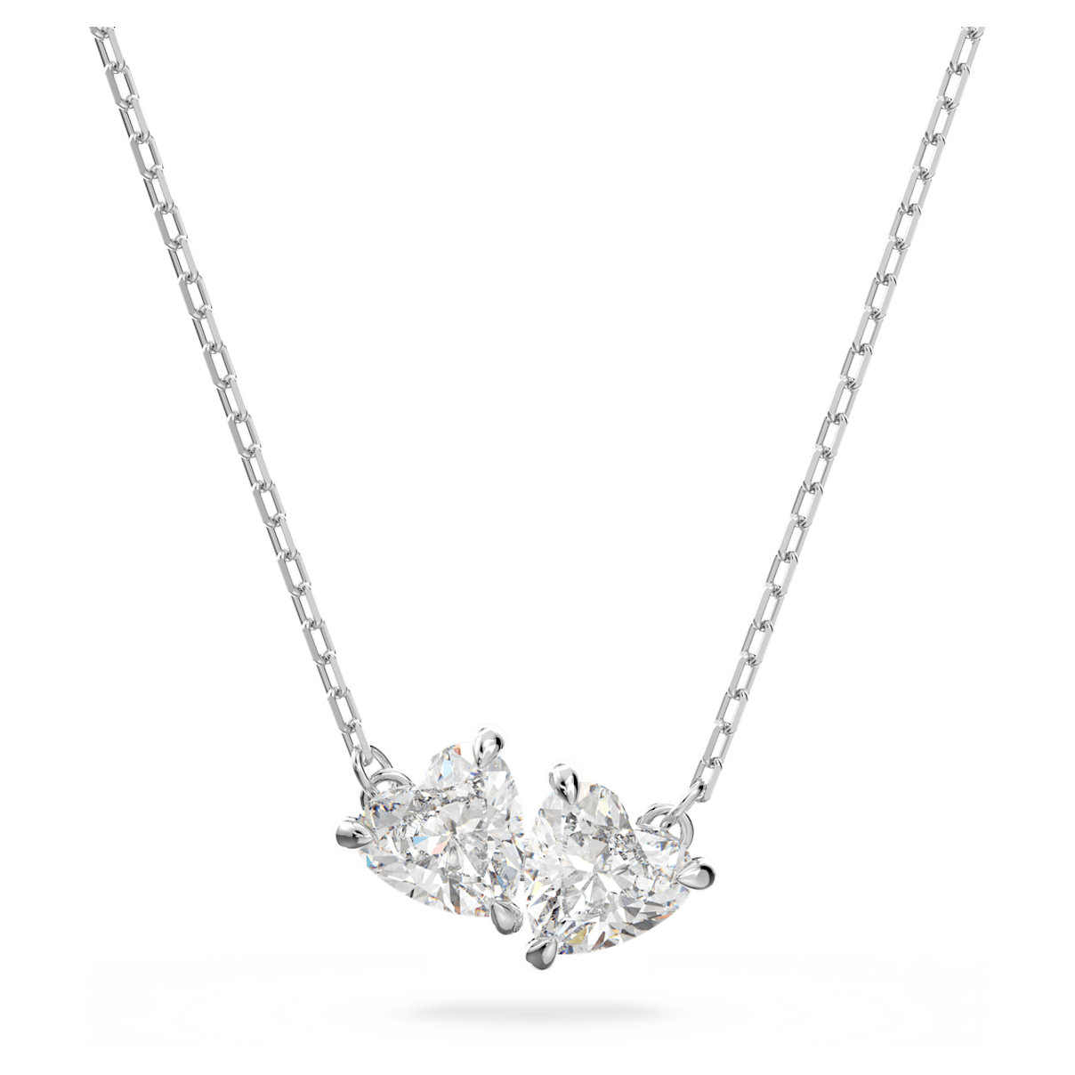 

Swarovski Attract Soul 项链, 心形, 白色, 镀铑