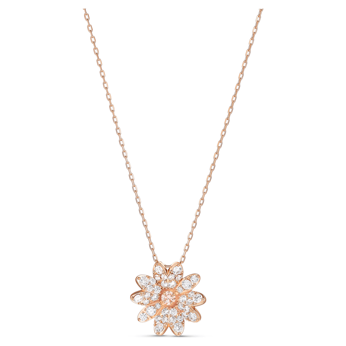 

Swarovski Pendentif Eternal Flower, Fleur, Rose, Placage de ton or rosé