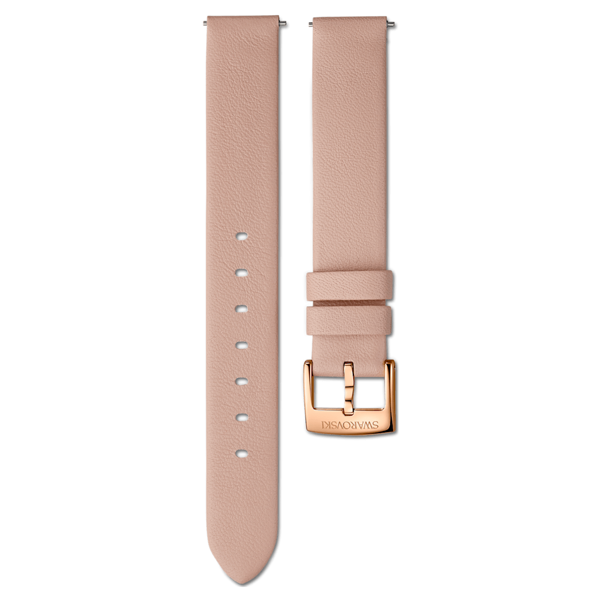 

Swarovski 14mm watch strap, Leather, Pink, Rose gold-tone finish