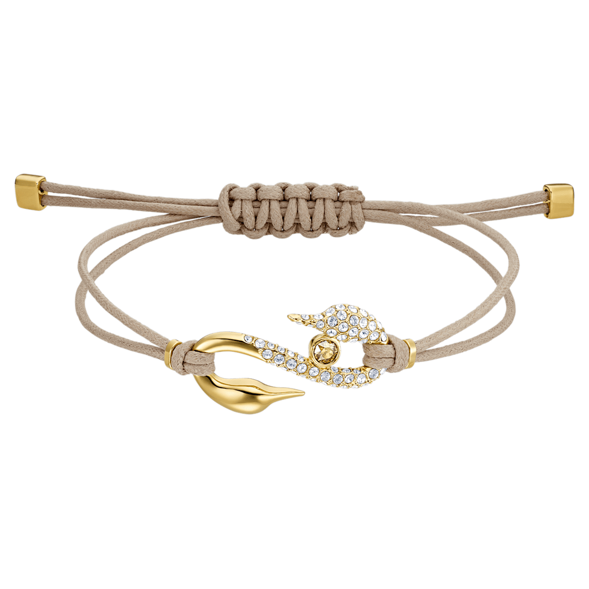 

Swarovski Power Collection ブレスレット, スワン, ブラウン, ゴールドトーン・プレーティング