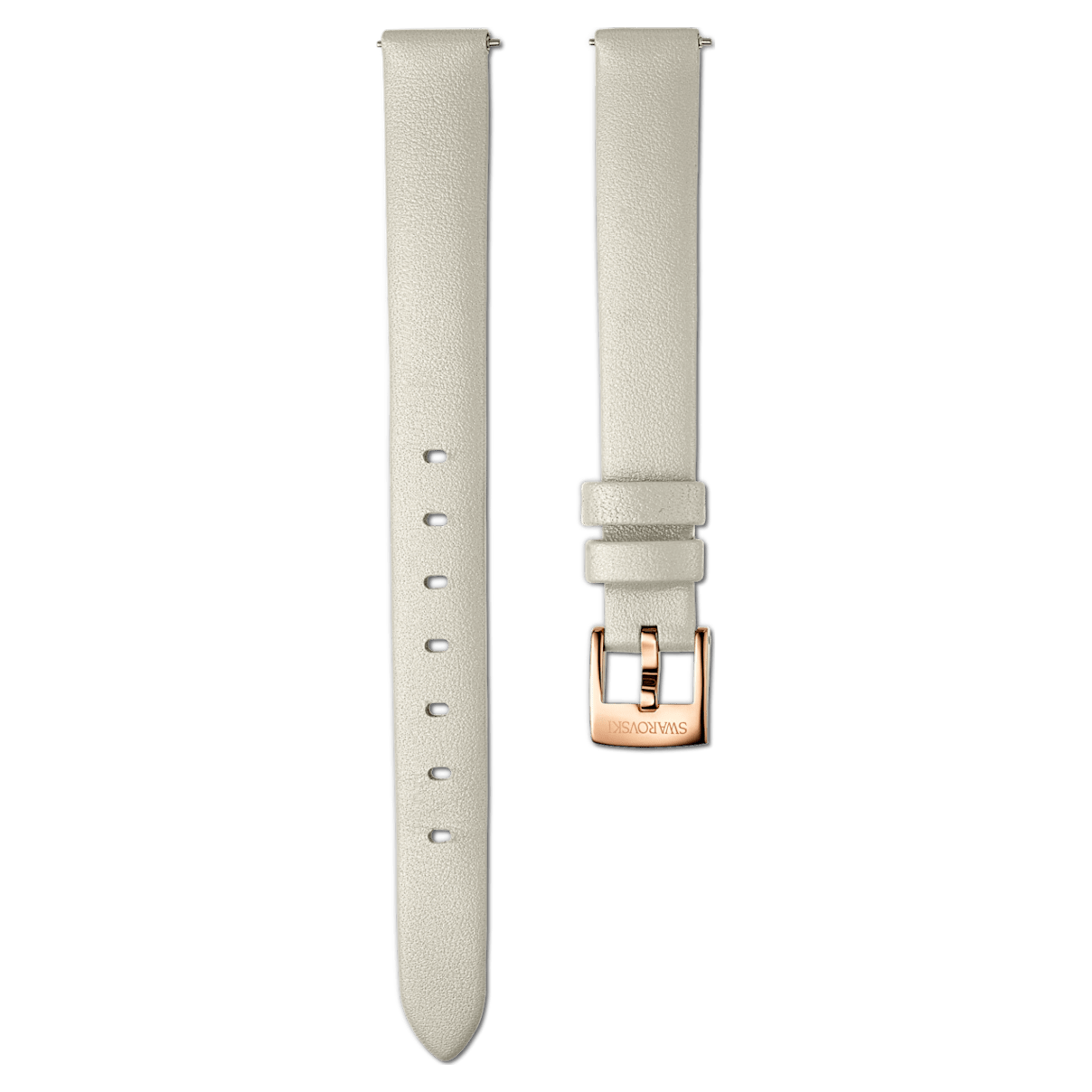 

Swarovski 12mm Uhrenarmband, Leder, Taupe, Roségoldfarbenes Finish