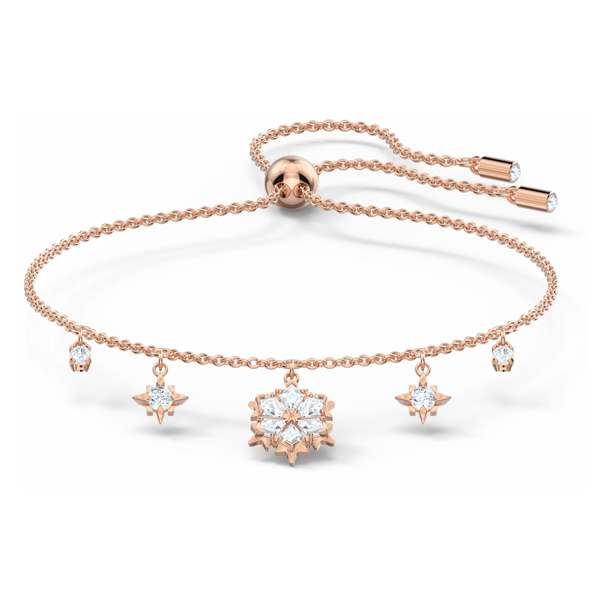 

Swarovski Magic 브레이슬릿, 눈꽃, 화이트, 로즈골드 톤 플래팅