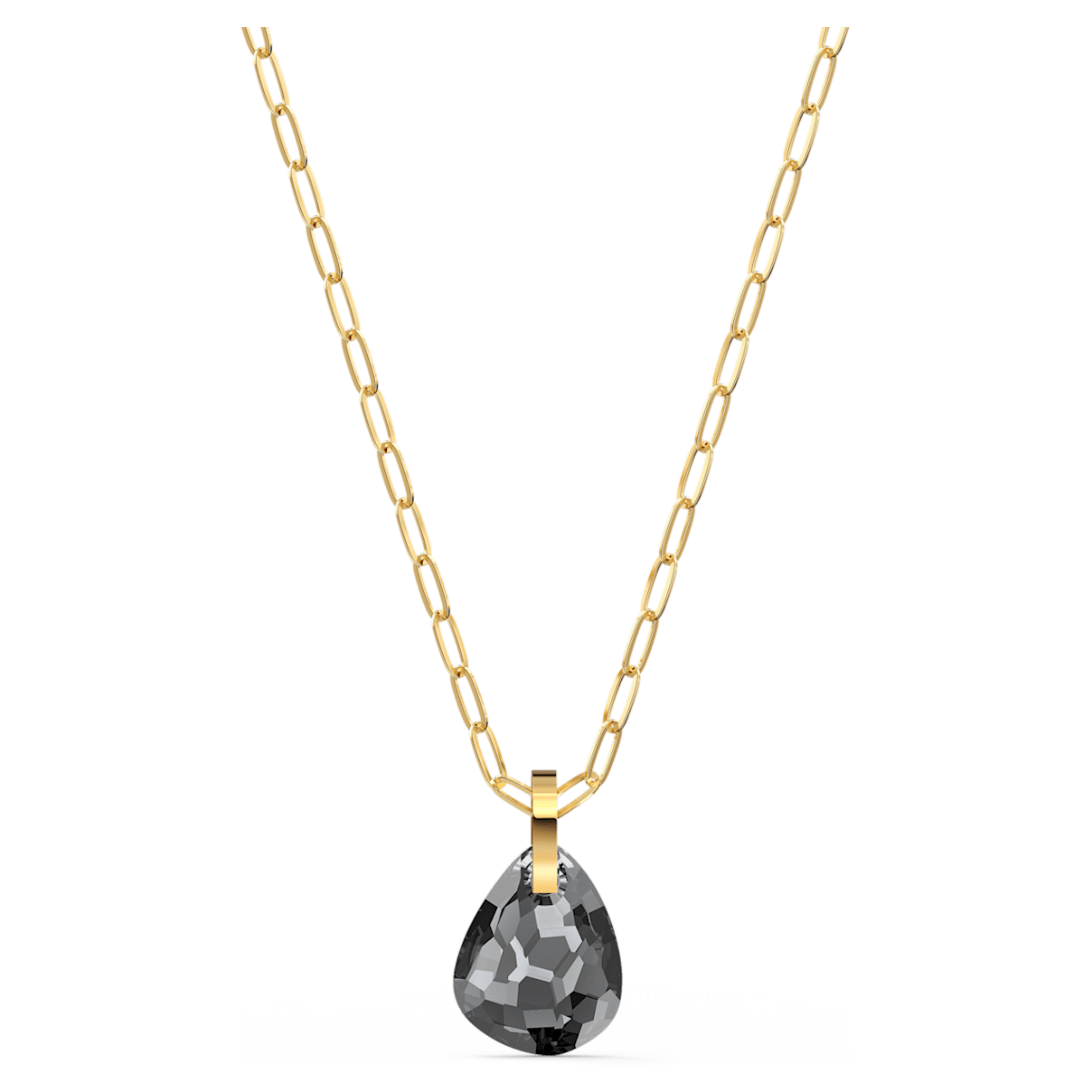 

Swarovski T Bar pendant, Gray, Gold-tone plated