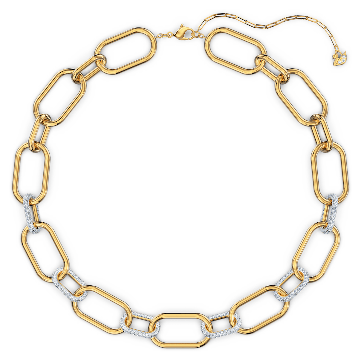 

Swarovski Time necklace, White, Mixed metal finish