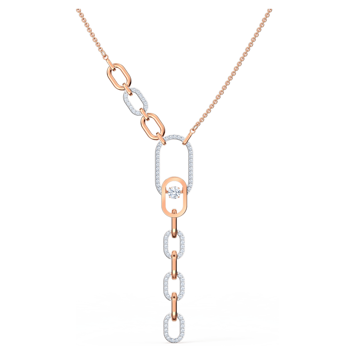 

Swarovski Sparkling Dance North Y necklace, White, Mixed metal finish