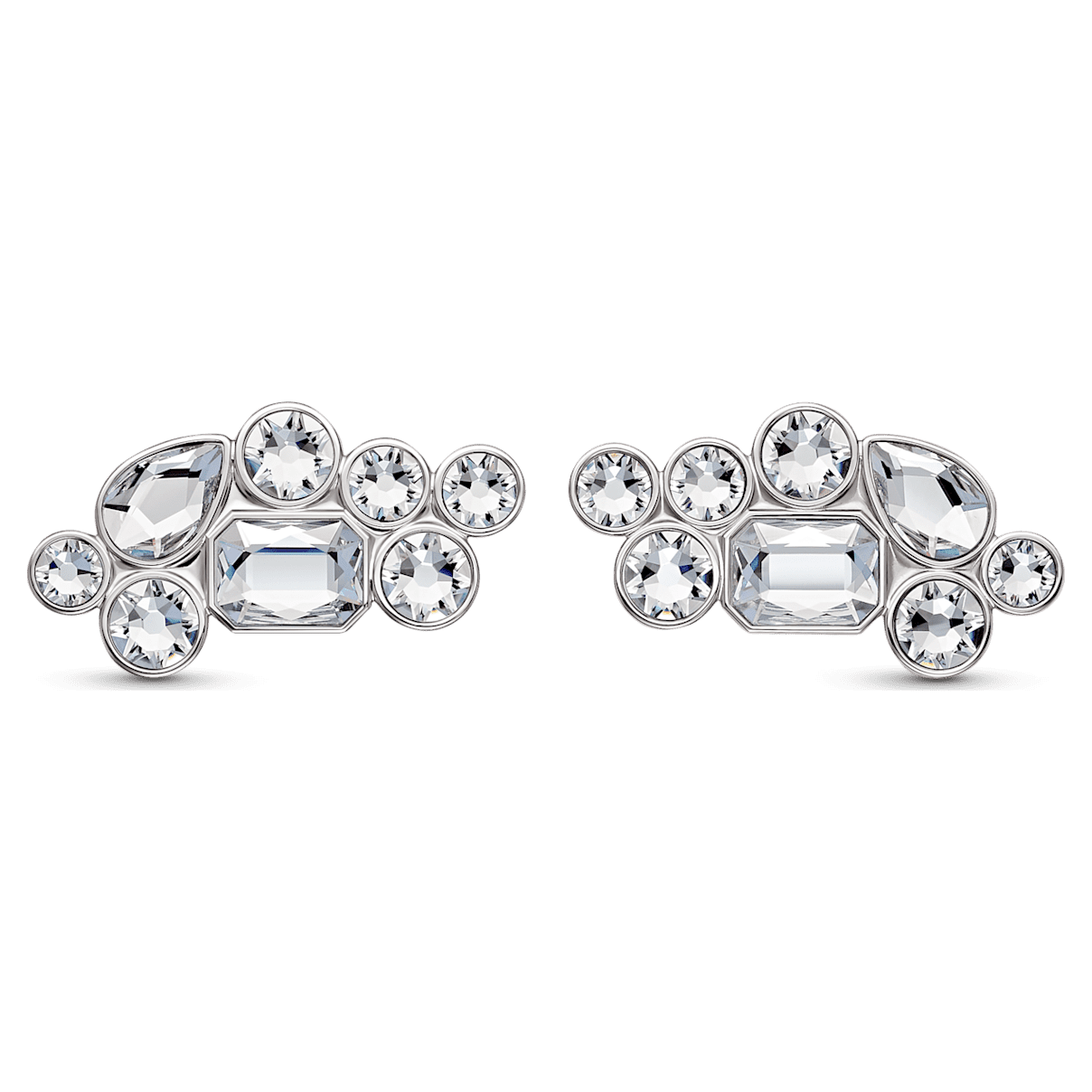

Swarovski shoe clips, White, Rhodium plated