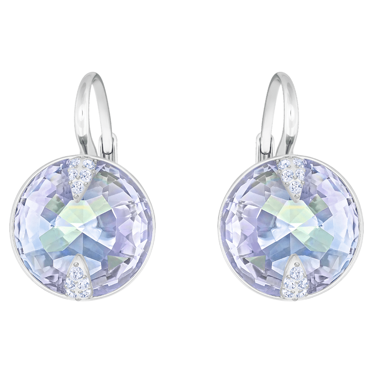 

Swarovski Globe 水滴形耳环, 圆形切割, 蓝色, 镀铑