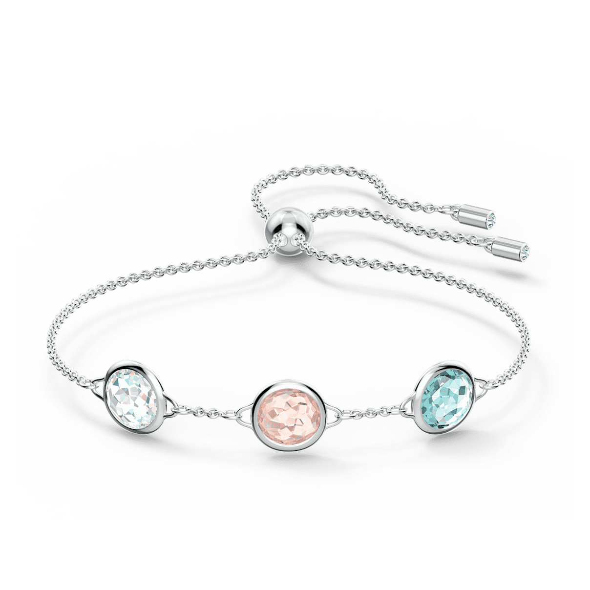 

Swarovski Tahlia bracelet, Round, Multicolored, Rhodium plated