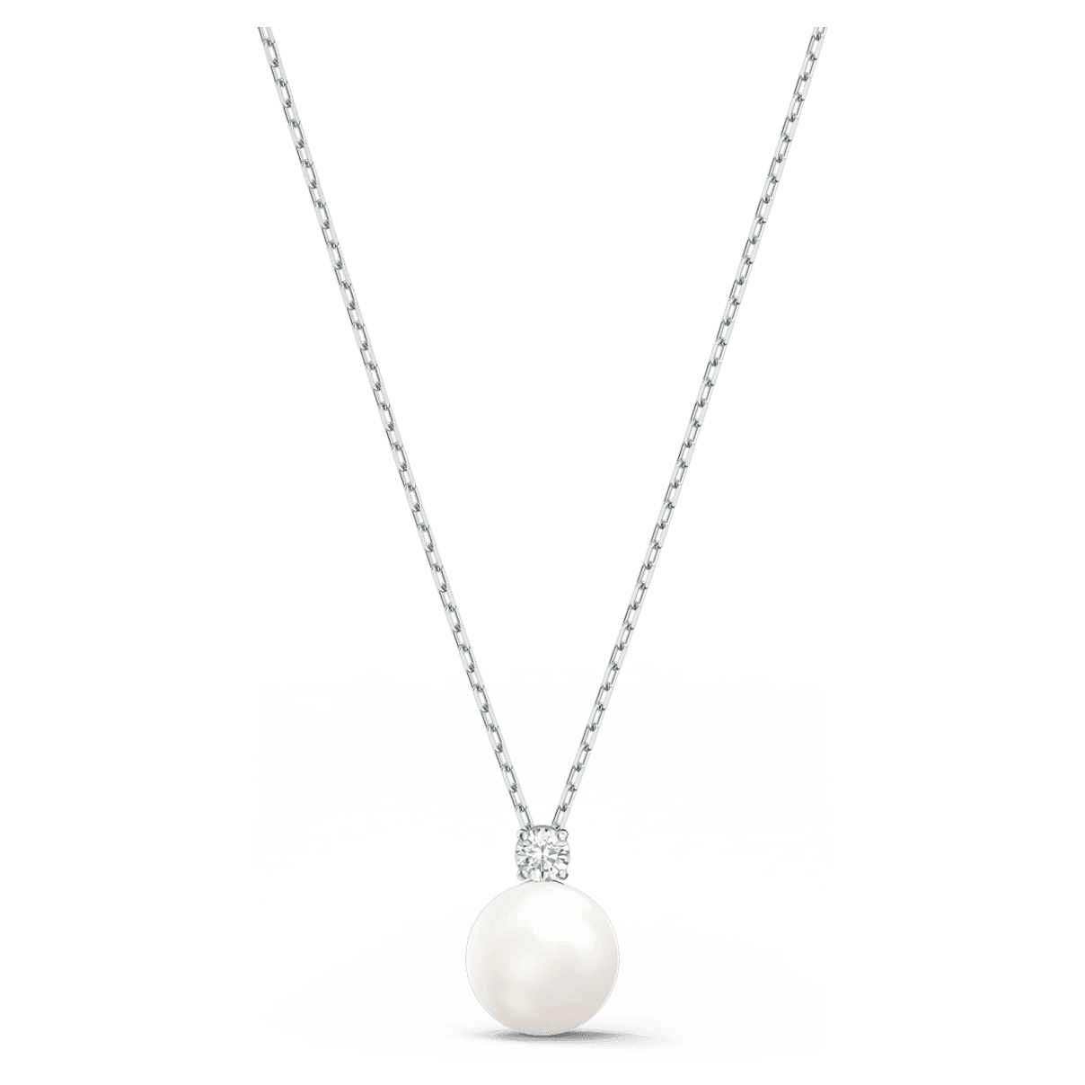 

Swarovski Collier Treasure, Blanc, Métal rhodié