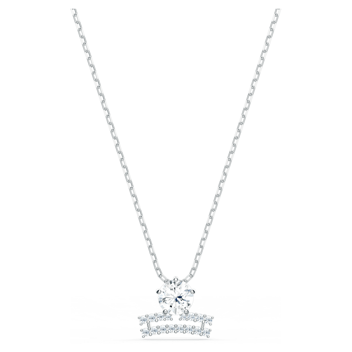 

Swarovski Zodiac II 链坠, 天秤座, 白色, 混合金属润饰