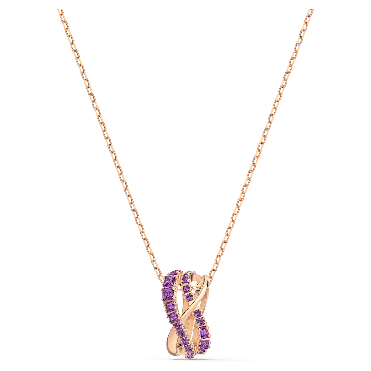 

Swarovski Twist Anhänger, Rosa, Roségold-Legierungsschicht
