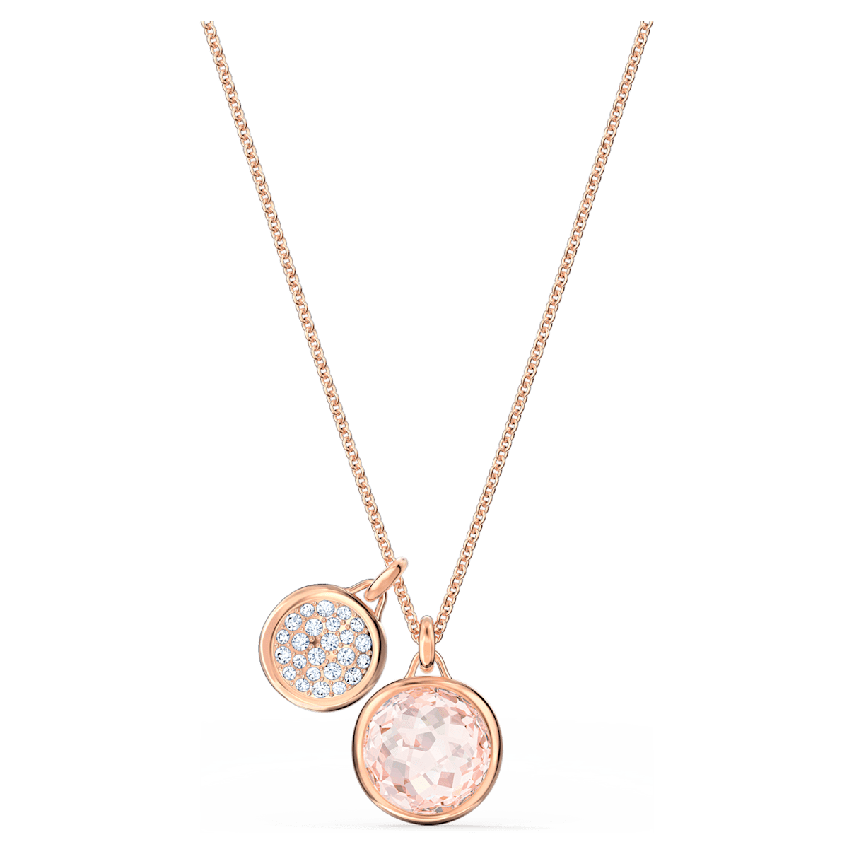 

Swarovski Tahlia pendant, Round, Pink, Rose gold-tone plated
