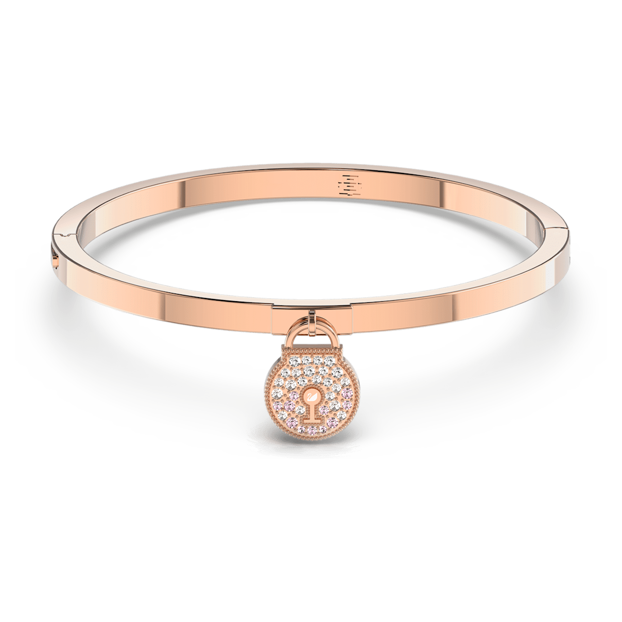 

Swarovski Togetherness 手镯, 锁, 粉红色, 镀玫瑰金色调