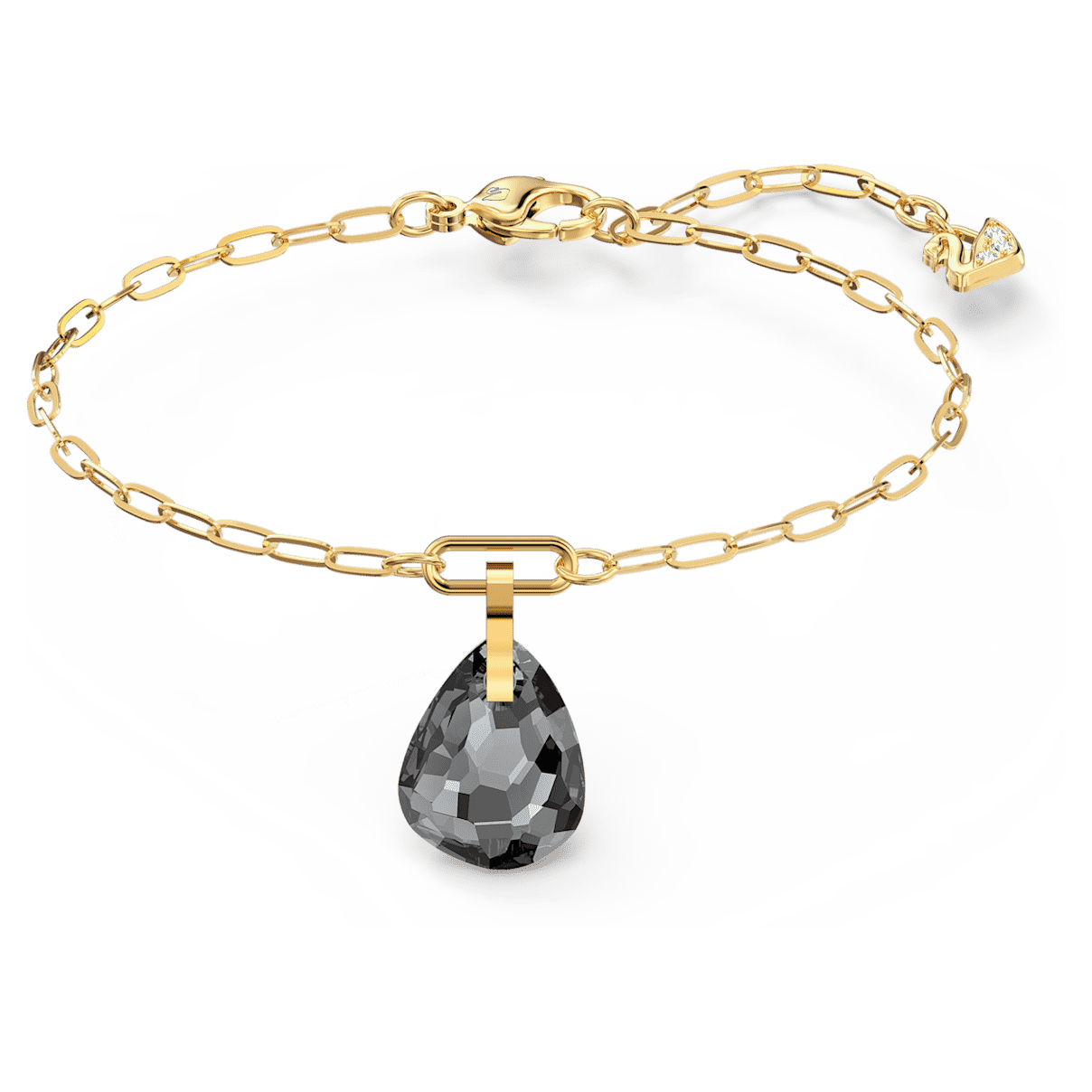 

Swarovski T Bar bracelet, Gray, Gold-tone plated