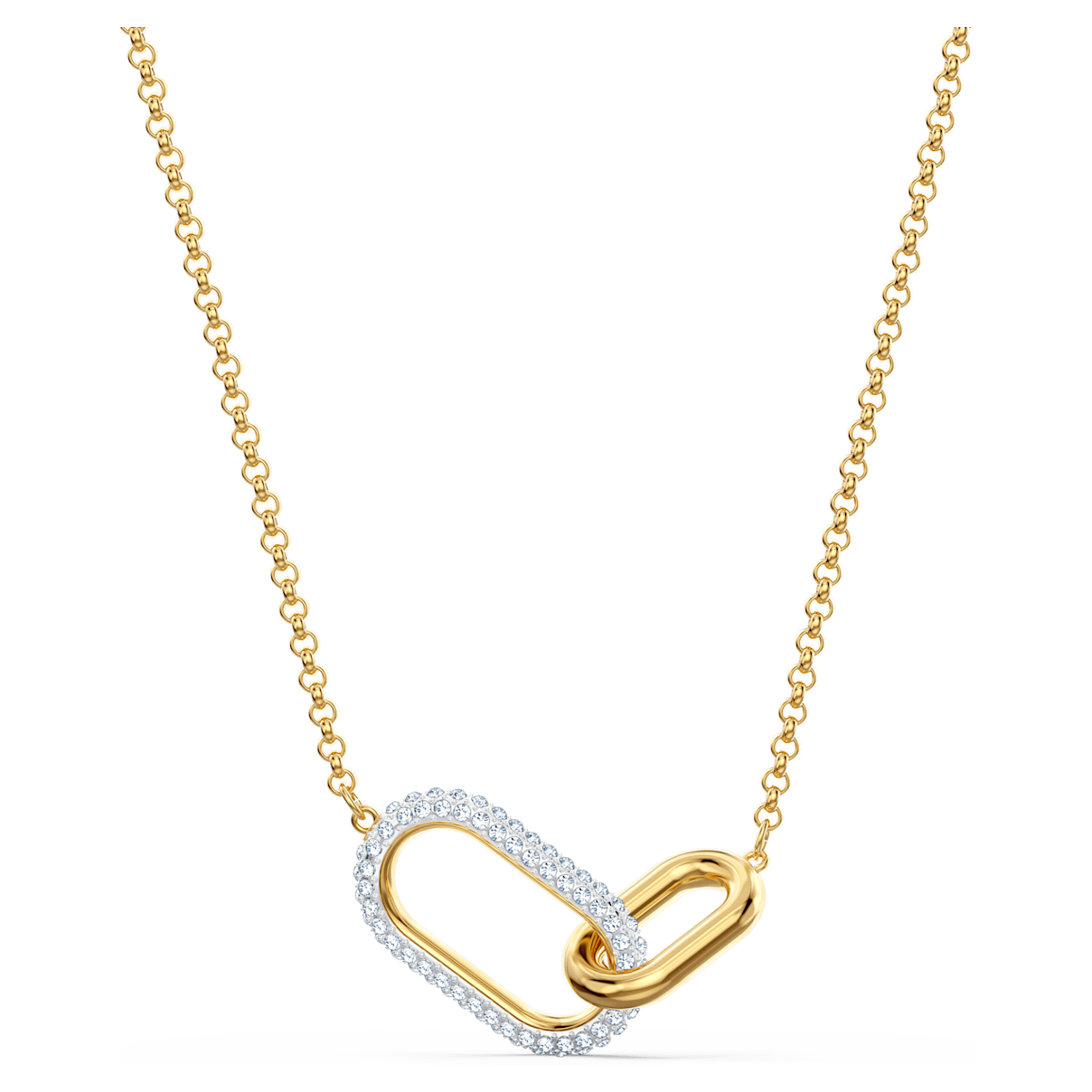 

Swarovski Time necklace, Medium, White, Mixed metal finish