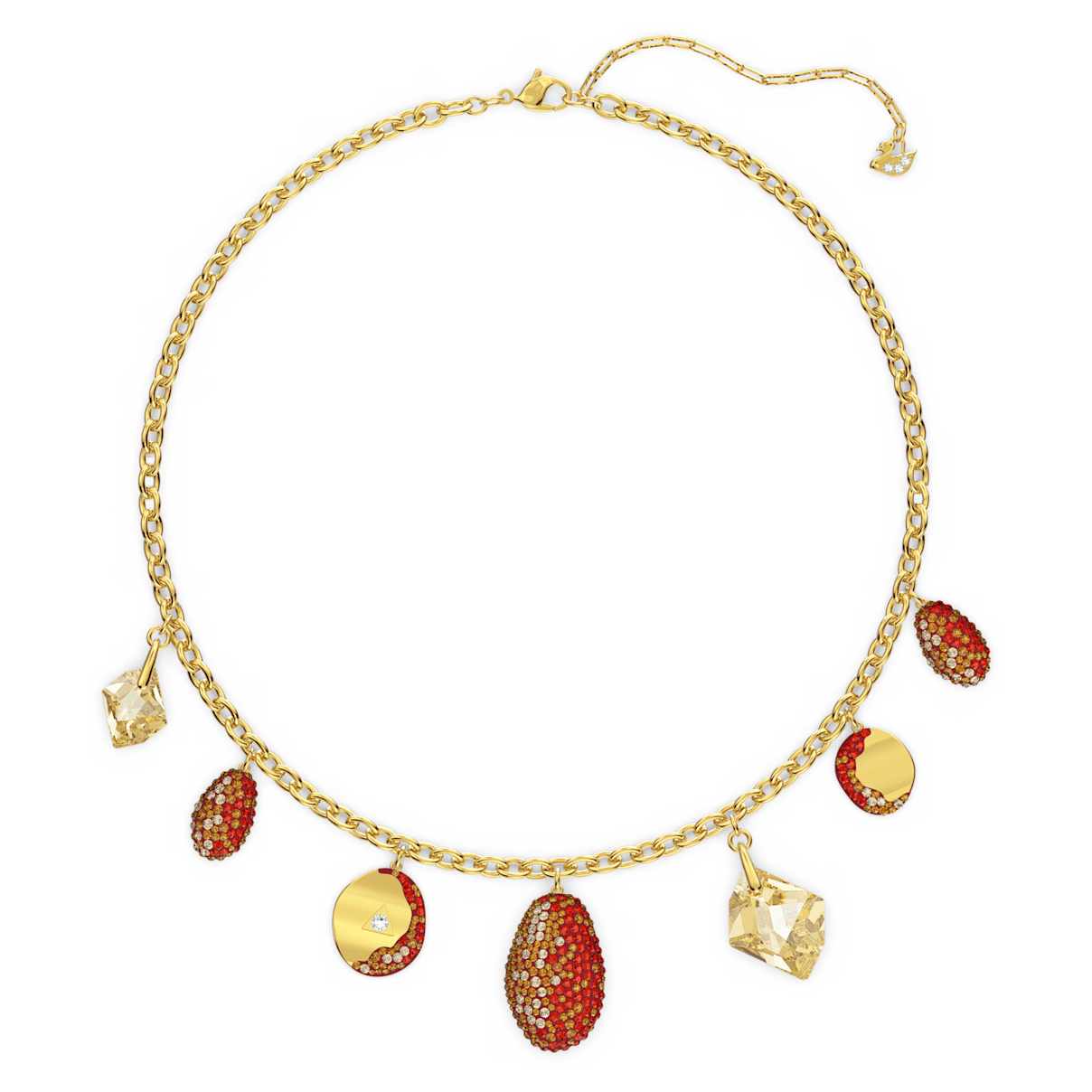

Swarovski The Elements necklace, Fire element, Red, Mixed metal finish