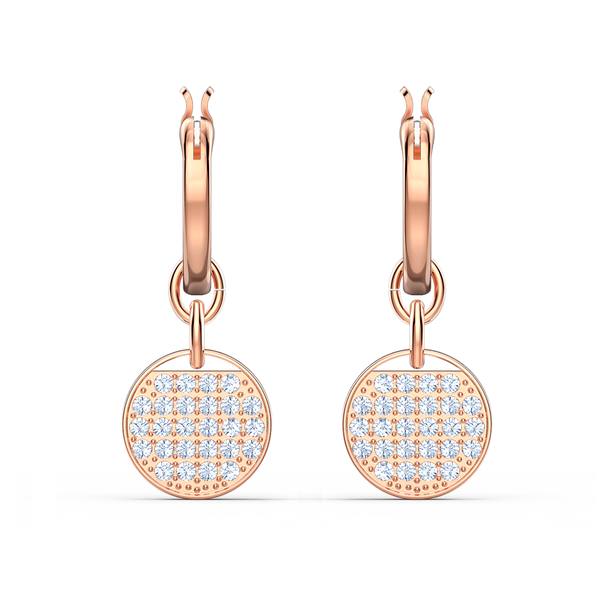 

Swarovski Ginger 水滴形耳环, 白色, 镀玫瑰金色调