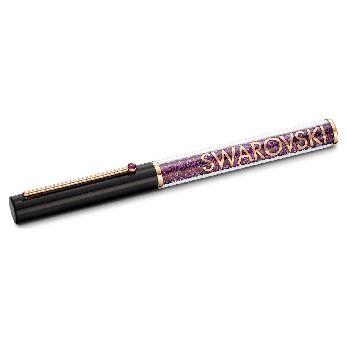 

Swarovski Crystalline Gloss 圆珠笔, 紫色, 镀玫瑰金色调